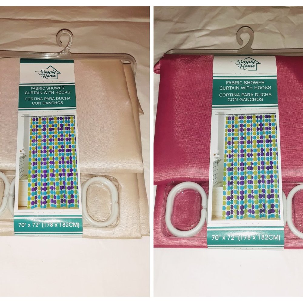 SALE 2 SHOWER CURTAINS 70""X72